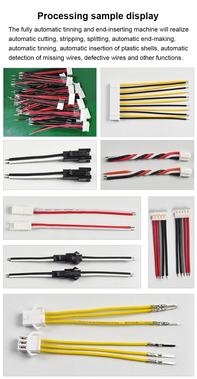 multiple wires penetrate plastic plugs shell, wire stripping position terminal crimping tinning machine, View Plastic shell inserting machine 