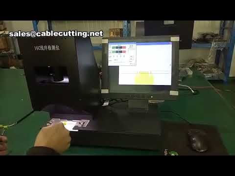 Color Wire Sequence Detector, Automatic Cable Sequence Detector, Ribbon Cable Inspection Device M-P-4