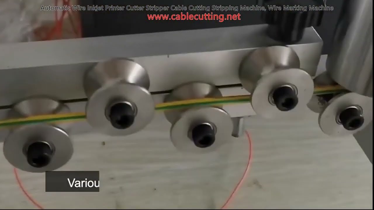 Automatic Wire Inkjet Printer Cutter Stripper Cable Cutting Stripping Machine, Wire Marking Machine