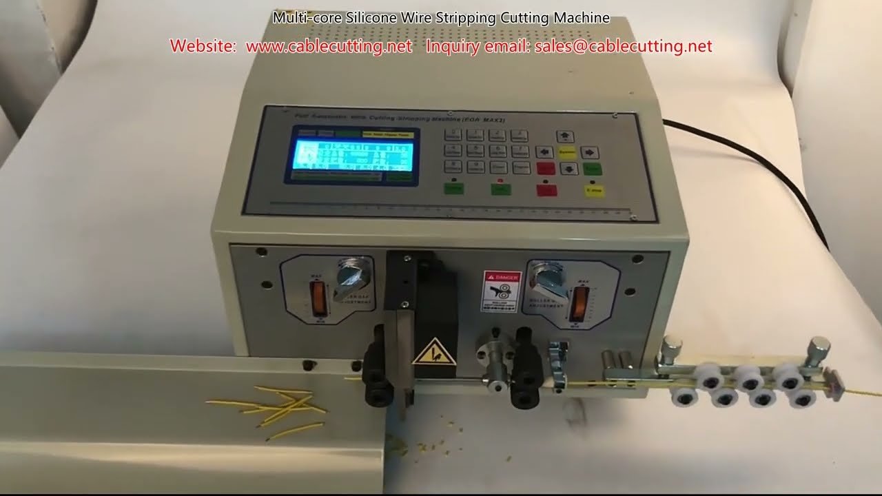 Multi-Core Silicone Wire Stripping and Cutting Machine