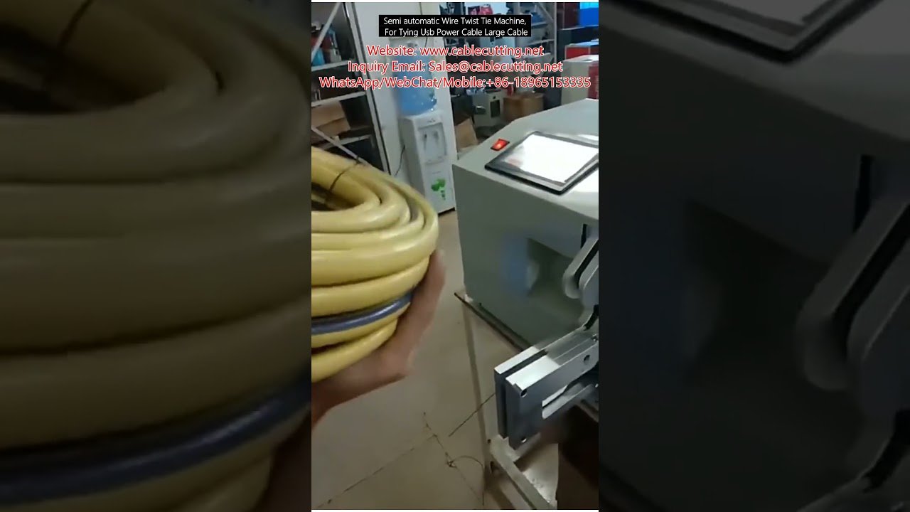 Semi-Automatic Wire Twist Tie Machine for USB Power and Large Cables