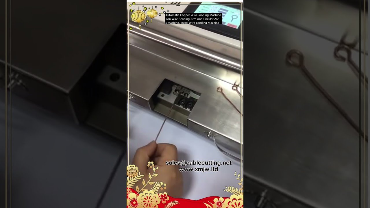 Automatic Copper and Iron Wire Looping and Bending Machine for Circular Arcs