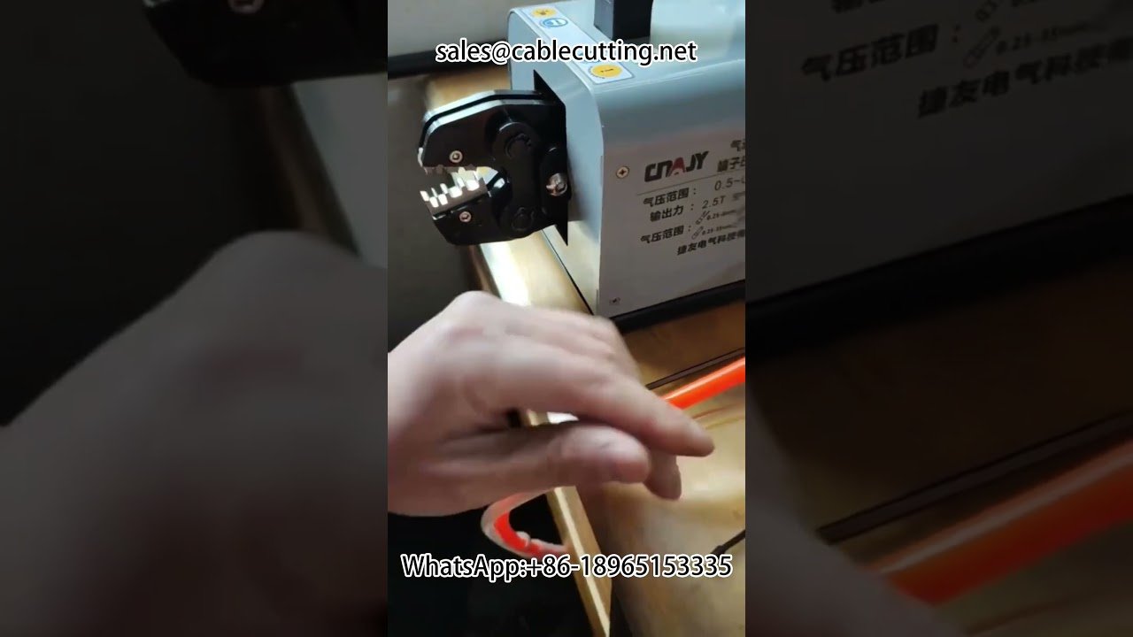 Simultaneous Crimping Machine for Tube Terminals and Pre-Insulated Terminals | Automotive