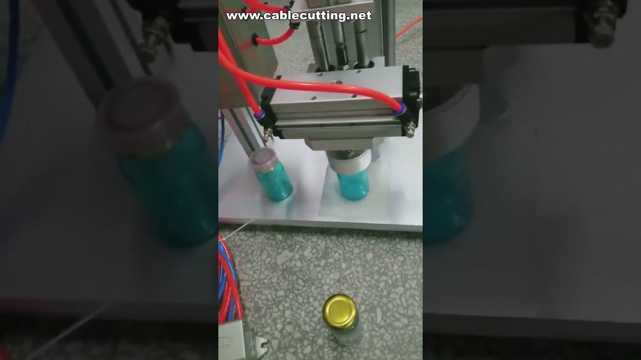 Pneumatic Desktop Capping Machine for Tinplate Covers and Plastic Lids