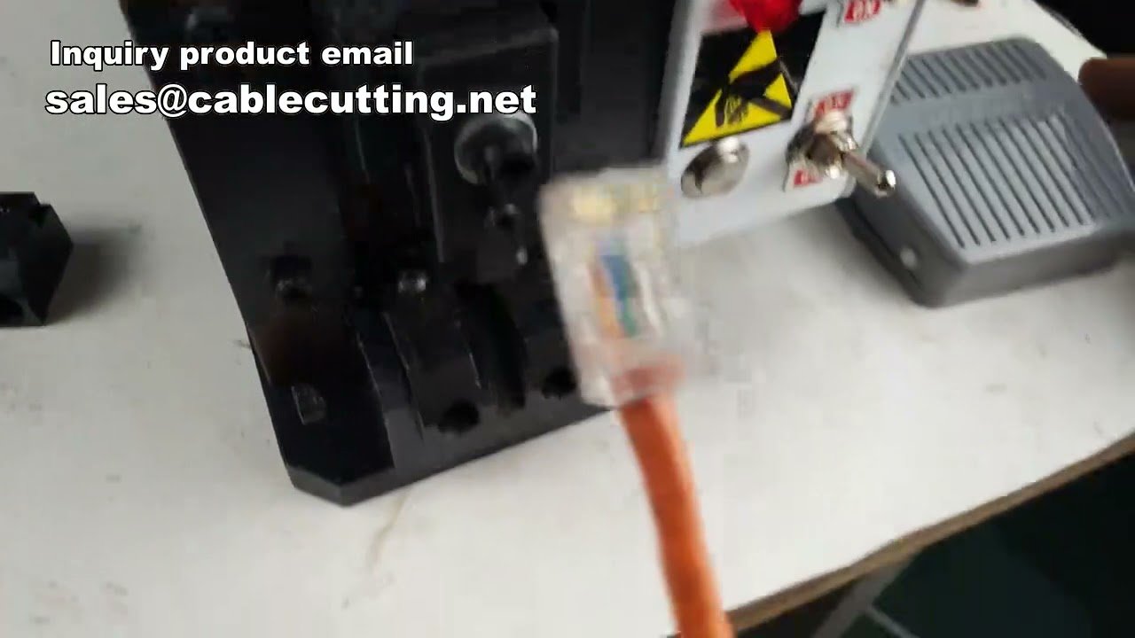 Cat6e Cable RJ45 Molding Machine, Crystal Head Molding Machine, Network Cable Making Machine