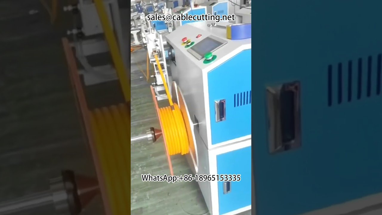 Spray Hose and Tube Winding Machine with Meter Counting, Row Positioning, and Cutting