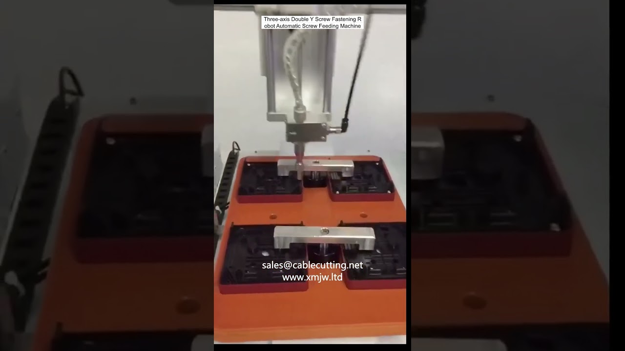 Three-Axis Double-Y Screw Fastening Robot with Automatic Screw Feeding Machine