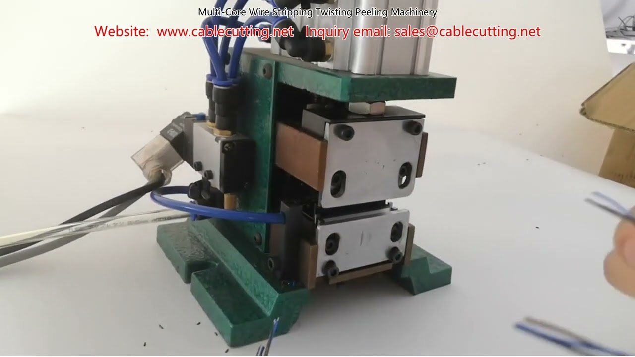Multi-Core Wire Stripping, Twisting, and Peeling Machinery