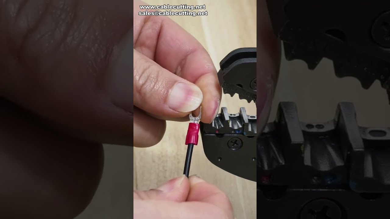 Versatile Electric Terminal Crimping Machine with Counter and Multiple Dies