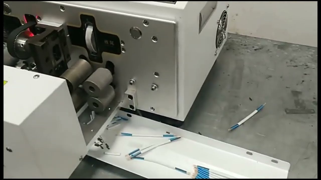 Fully Automatic Sheath Wire Flat Cable Peeling Cutting and Twisting Machine