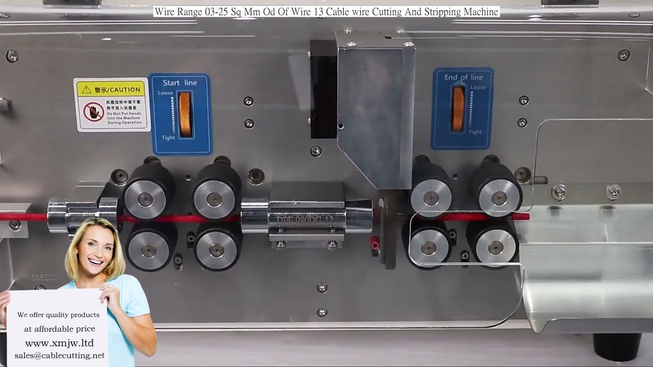 Automatic Cable Wire Cutting and Stripping Machine for 0.3-25 Sq Mm Wire Range