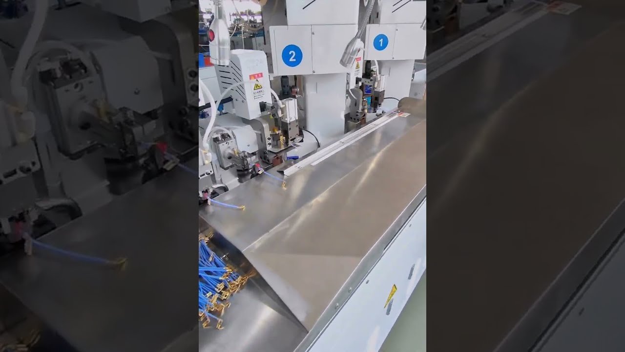 Pseudo Flag Terminal Pressing Machine | Wire Straightening & Cutting