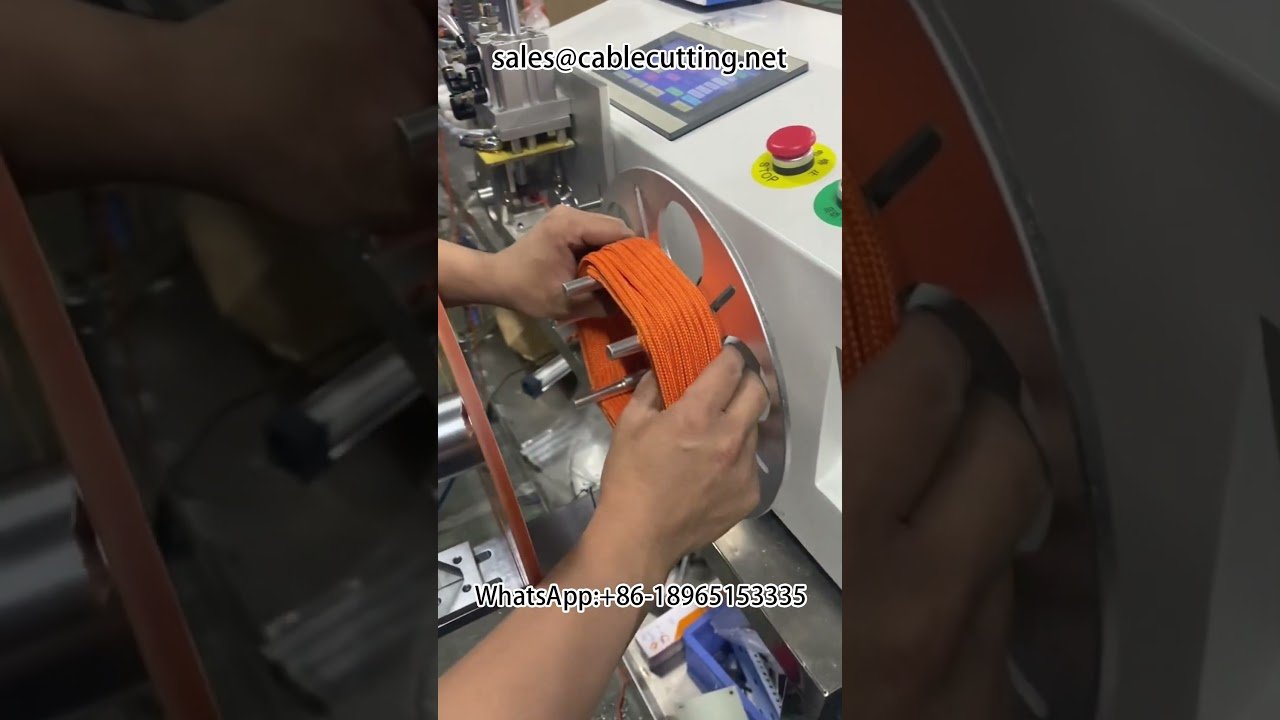 Meter Counting, Winding, and Tying Machine for Rope, Wire, and Tube