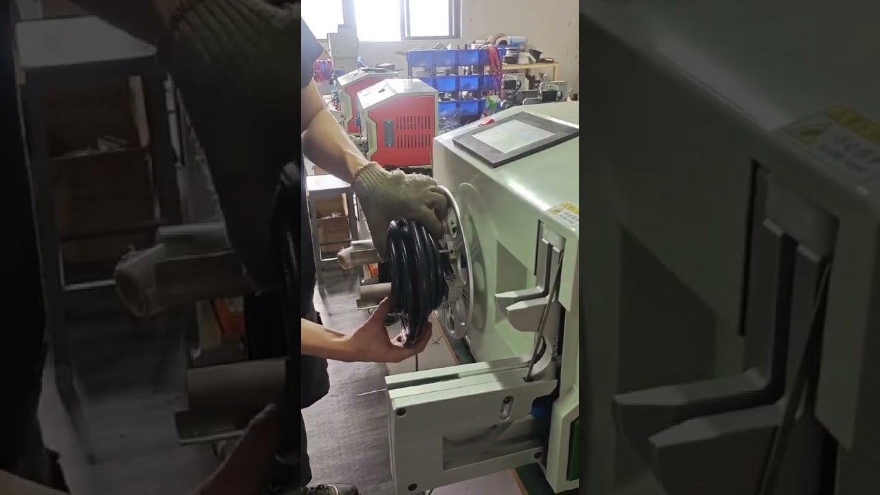 High-Speed Wire Winding and Tying Machine - Efficient & Adjustable Factory Automation