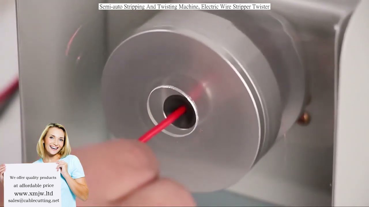 Semi-Automatic Stripping and Twisting Machine | Electric Wire Stripper Twister