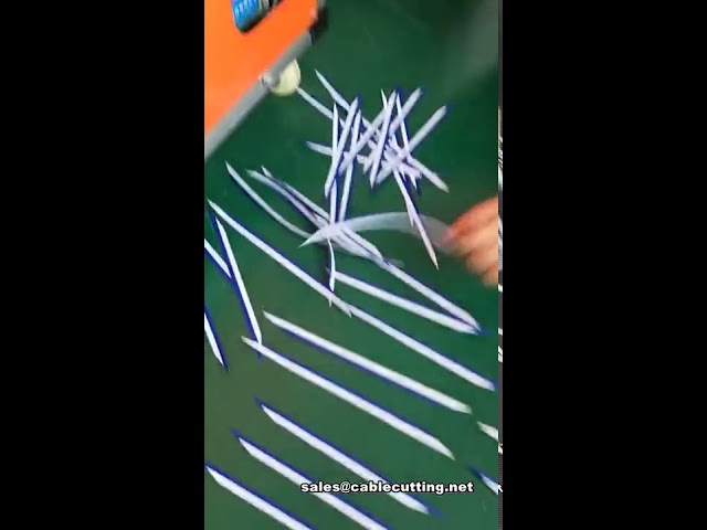 Ultrasonic Ribbon Cutting Machine with Double Knife for 0-179° Angle Cutting