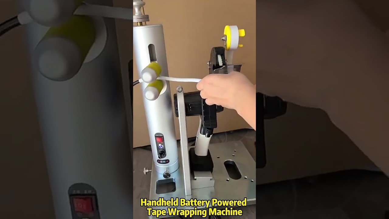 Portable Multifunction Handheld Tape Machine, Battery Powered, 10-25mm Width, Traction Synchronous