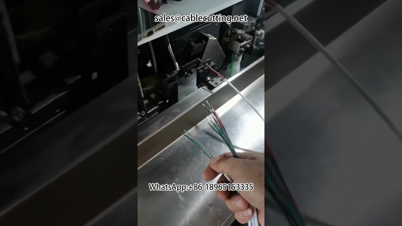 Semi automatic sheathed wire stripping twisted wire tinning machine #stripping machine #harness Equi