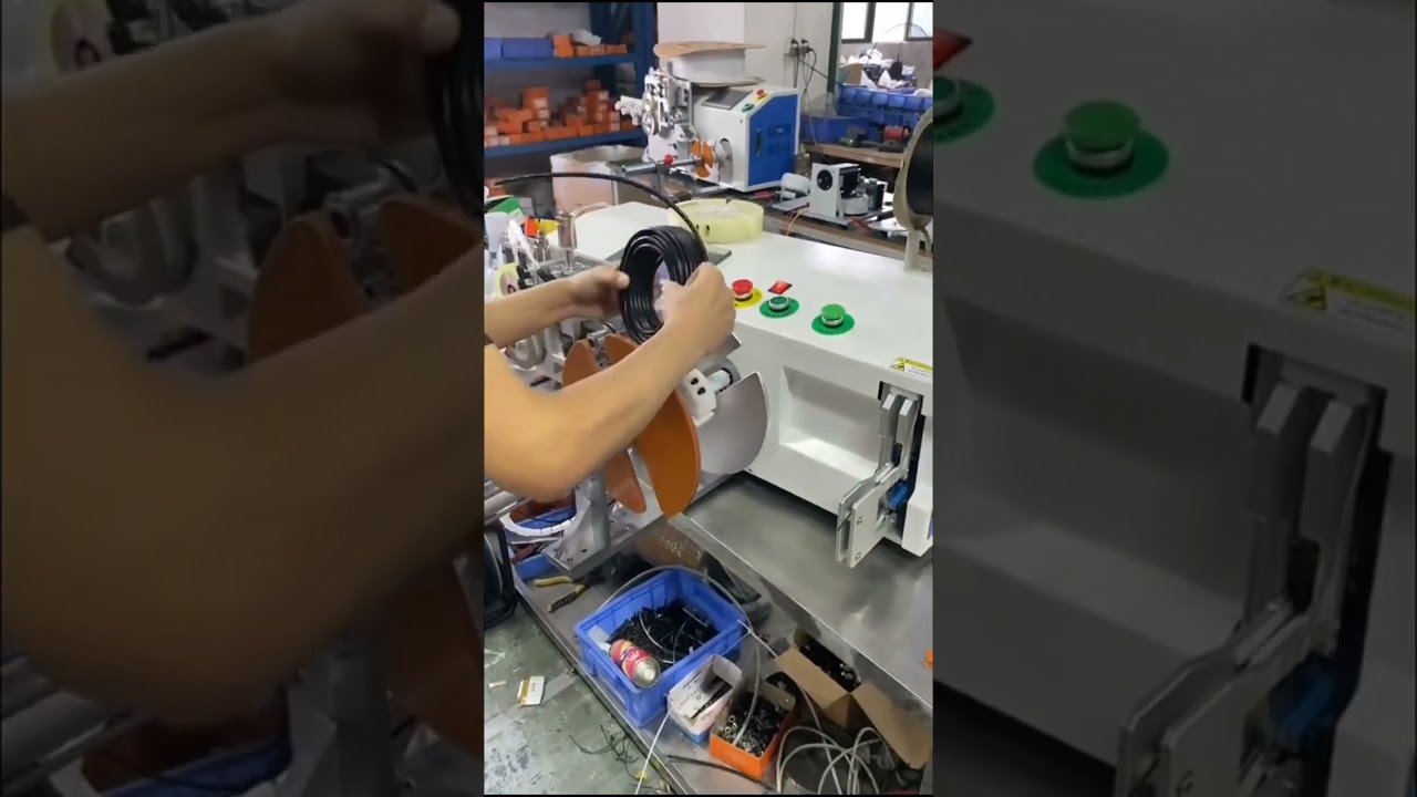 Automatic Wire Meter Counting, Traversing, Cutting, Winding & Tying All-in-One Machine