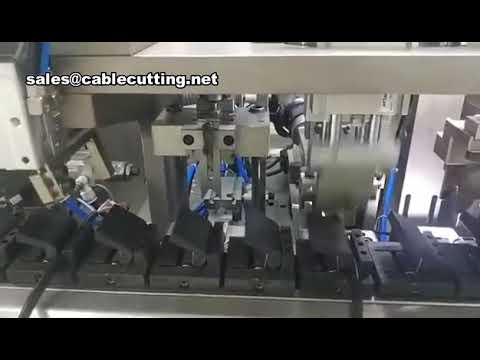 Wire Stripping, Cutting, Crimping, and Plug Assembly Line Machine