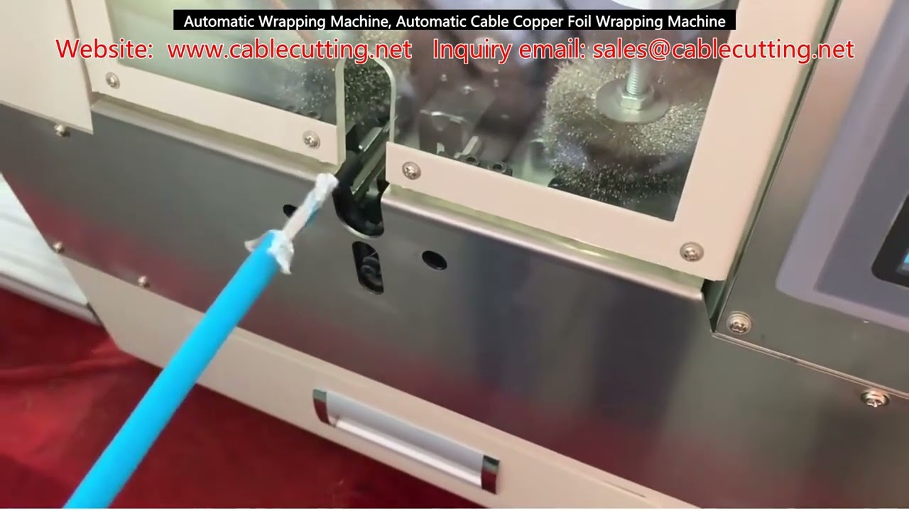 Automatic Cable and Copper Foil Wrapping Machine for Industrial Packaging