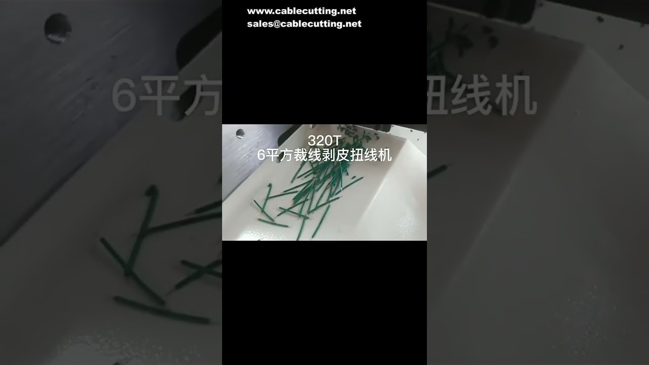 Flat Sheathed Wire Stripping Machine | 6-Square Power Cord Cutting, Peeling, and Twist Wire Machine