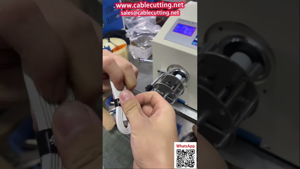 Universal Automatic Cable Coiling and Wrapping Machine for Data, Power, Network Cables