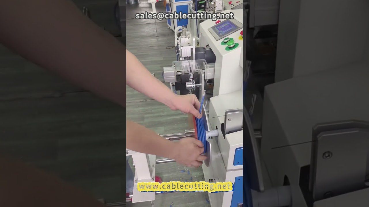 93 Automatic Peeling, Meter Sorting, and Winding Machine for Network Cable and Wire Processing