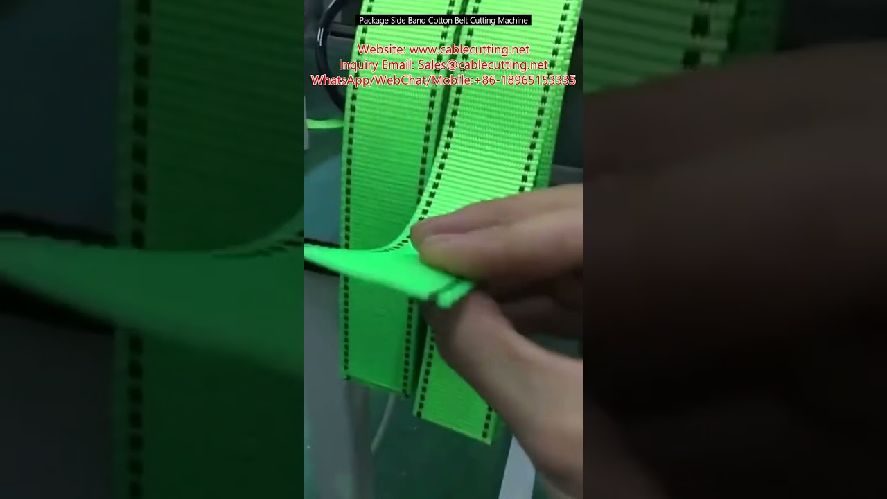 Package Side Band Cotton Belt Cutting Machine for Industrial Automation