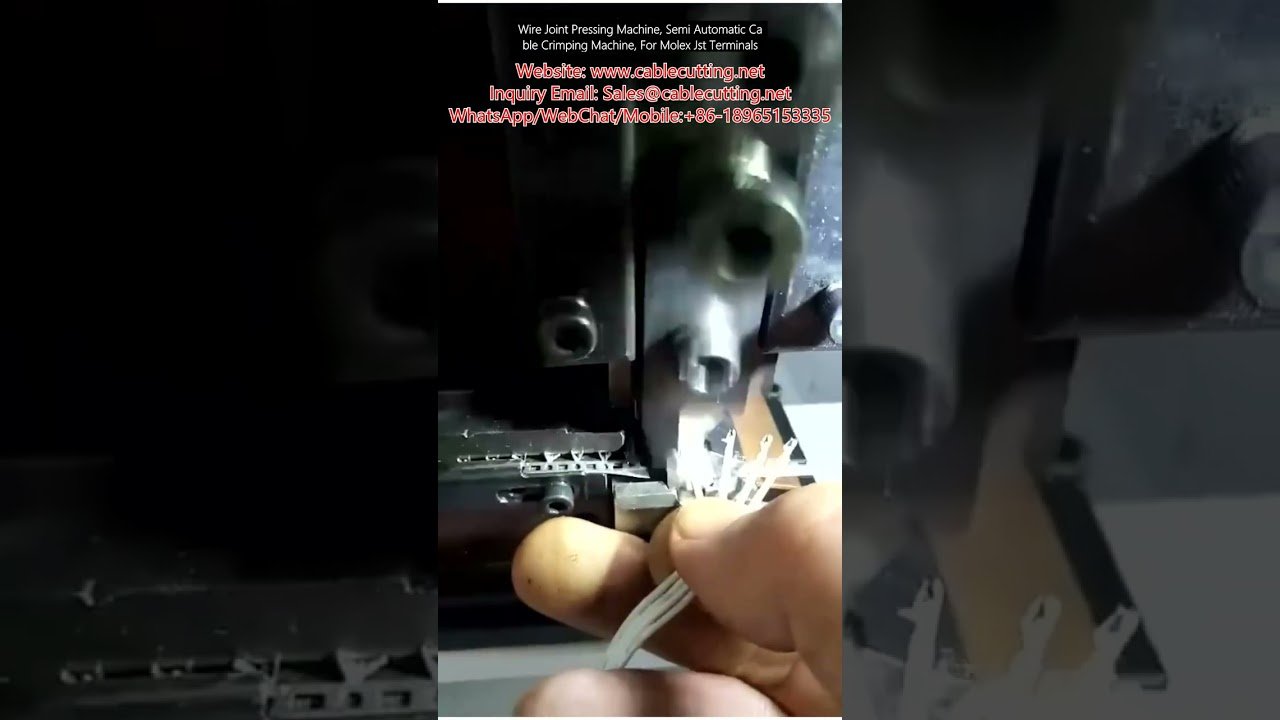 Semi-Automatic Wire Joint Pressing Machine for Molex and JST Terminals