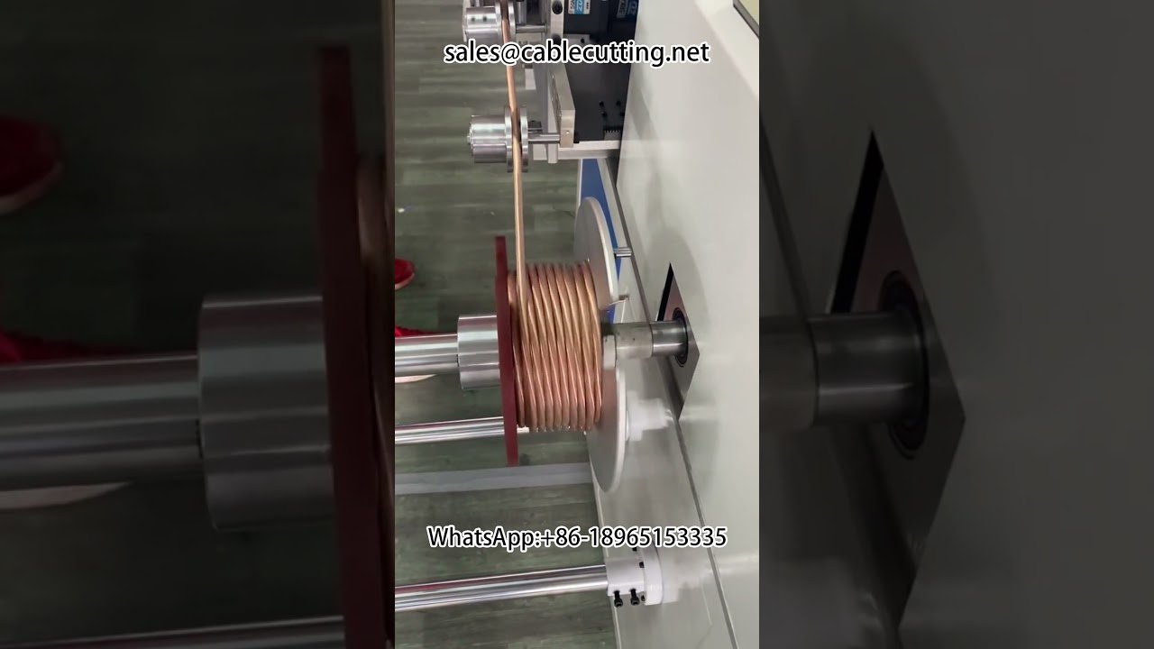 Automatic Meter Counting and Arranging Wire Winding Machine for Large to Small Rolls