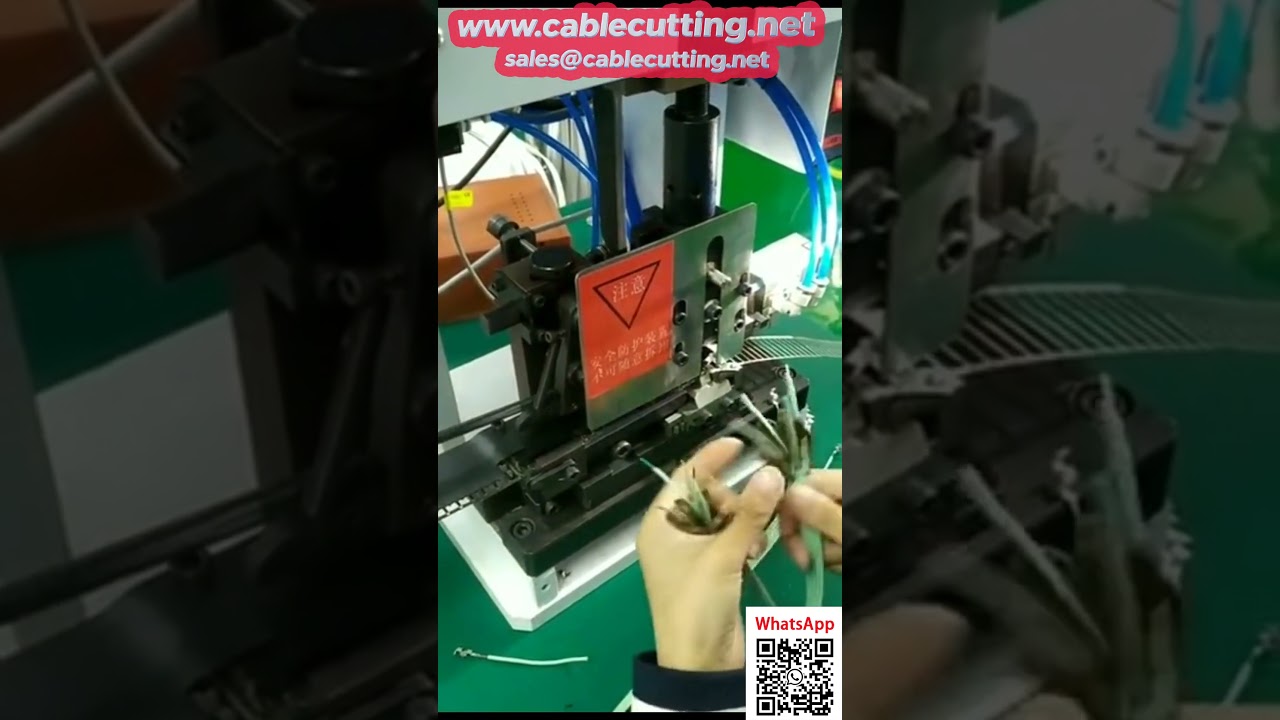 Dual-Tape Multi-Die Wire Stripping and Crimping Machine