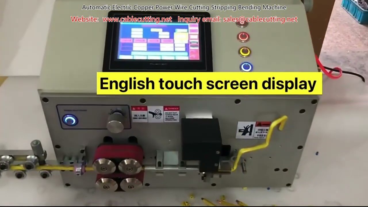 Automatic Electric Copper Power Wire Cutting Stripping Bending Machine