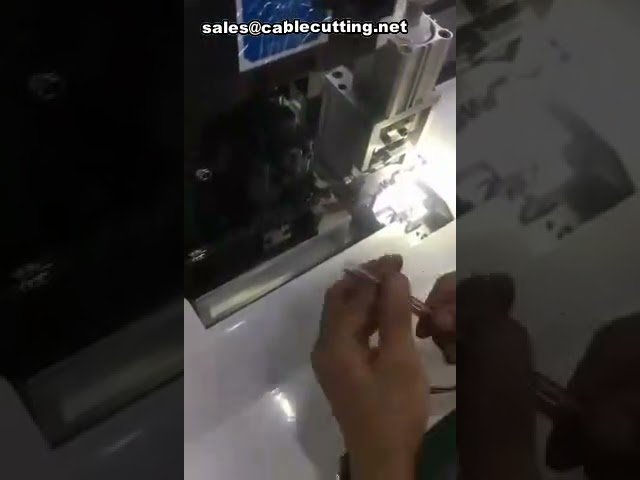 Automatic Wire Stripping and Crimping Machine for Terminal Pressing