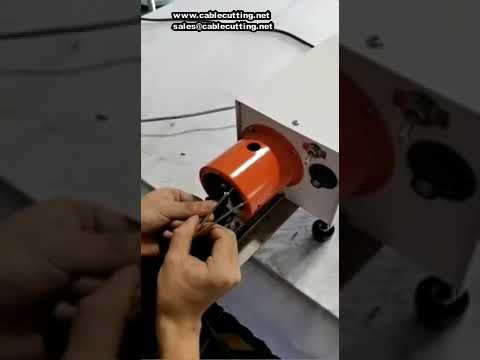 30W Semi-Automatic Wire Stripping and Twisting Machine, 3-45mm, 26-10AWG Multi-Core Sheath