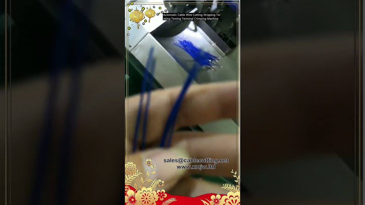 Automatic Cable Wire Cutting, Stripping, Twisting, Tinning, and Terminal Crimping Machine