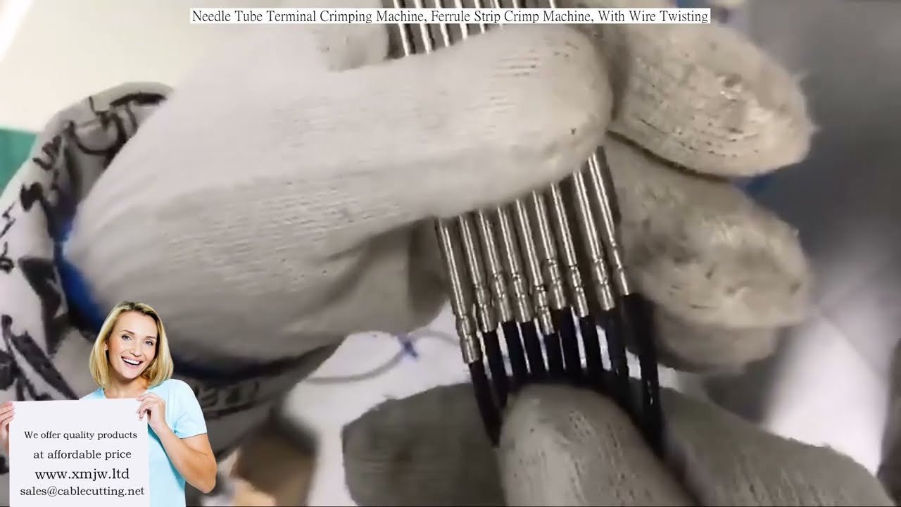 Needle Tube Terminal Crimping Machine with Wire Twisting and Ferrule Strip Crimp