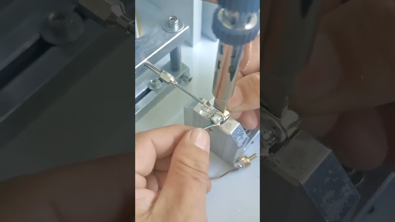 Semi-Automatic Foot Operated USB PCB LED Strip Light Cable Soldering Machine