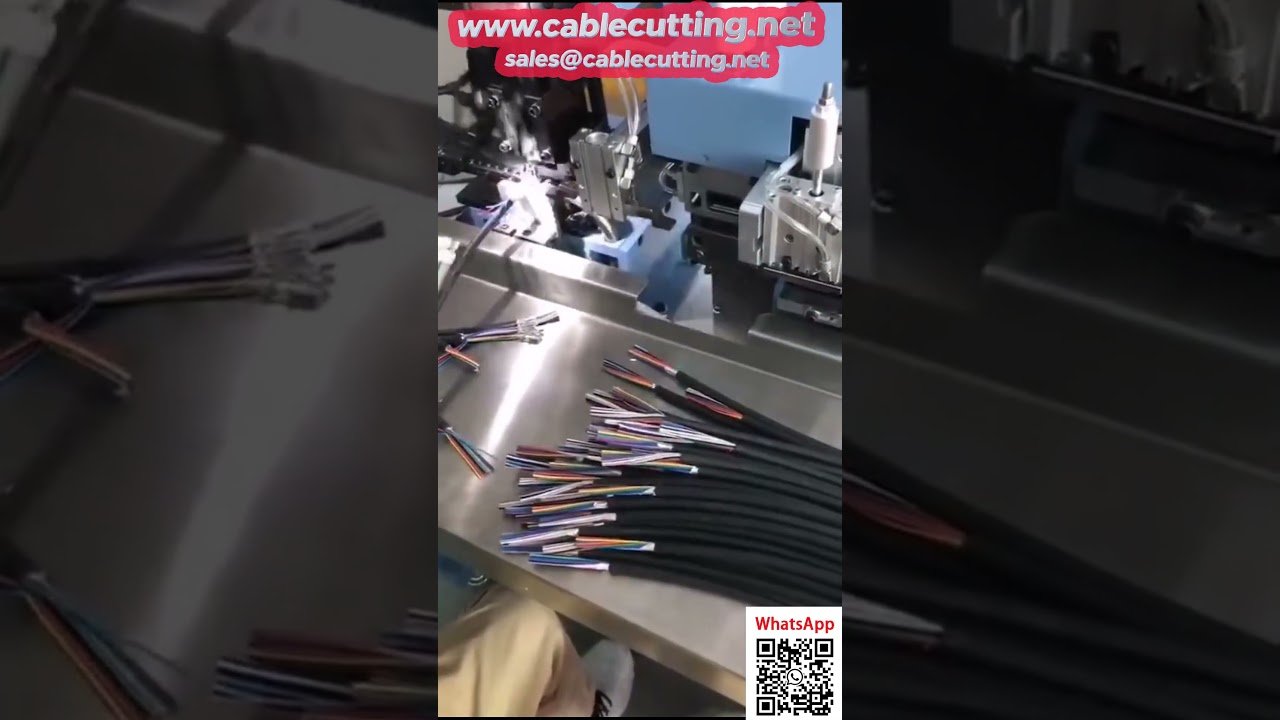 Automatic Wire Stripping and Crimping Machine for 20-Core Multi-Core Cable