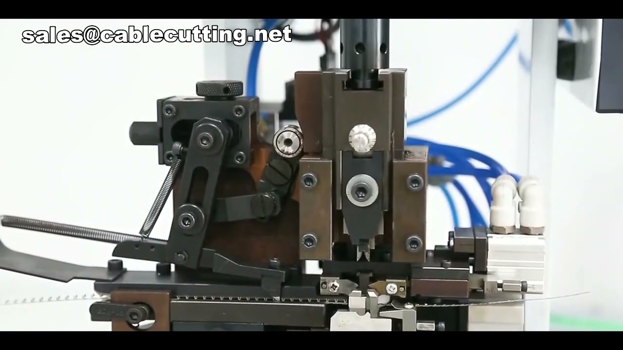 Automated Wire Stripping and Crimping Machine for Industrial Assembly