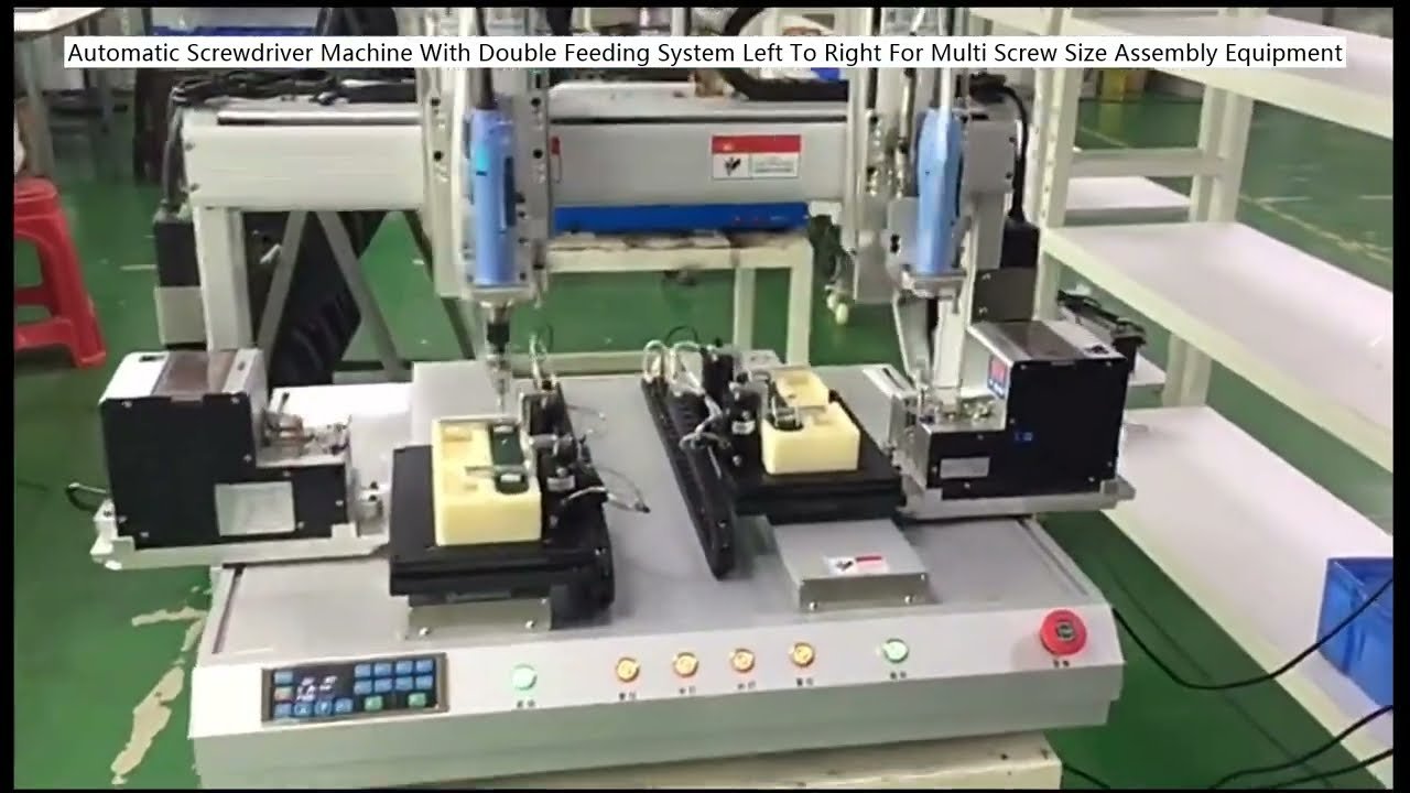Automatic Screwdriver Machine with Double Feeding System for Multi-Screw Size Assembly