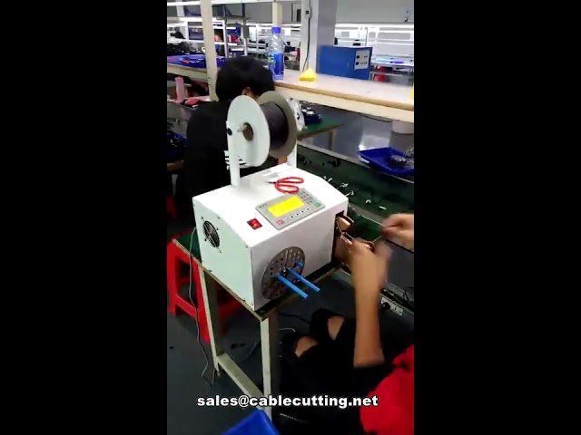 Automatic Cable Winding and Bundling Machine for AC/DC Power Cords and Headphone Lines