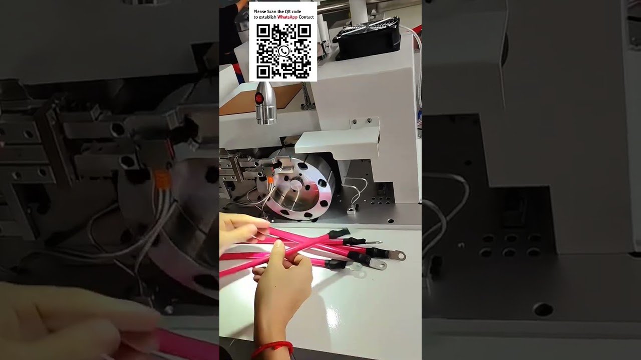 Semi-Automatic Heat Shrink Tube Inserting and Baking Machine for Large Wires