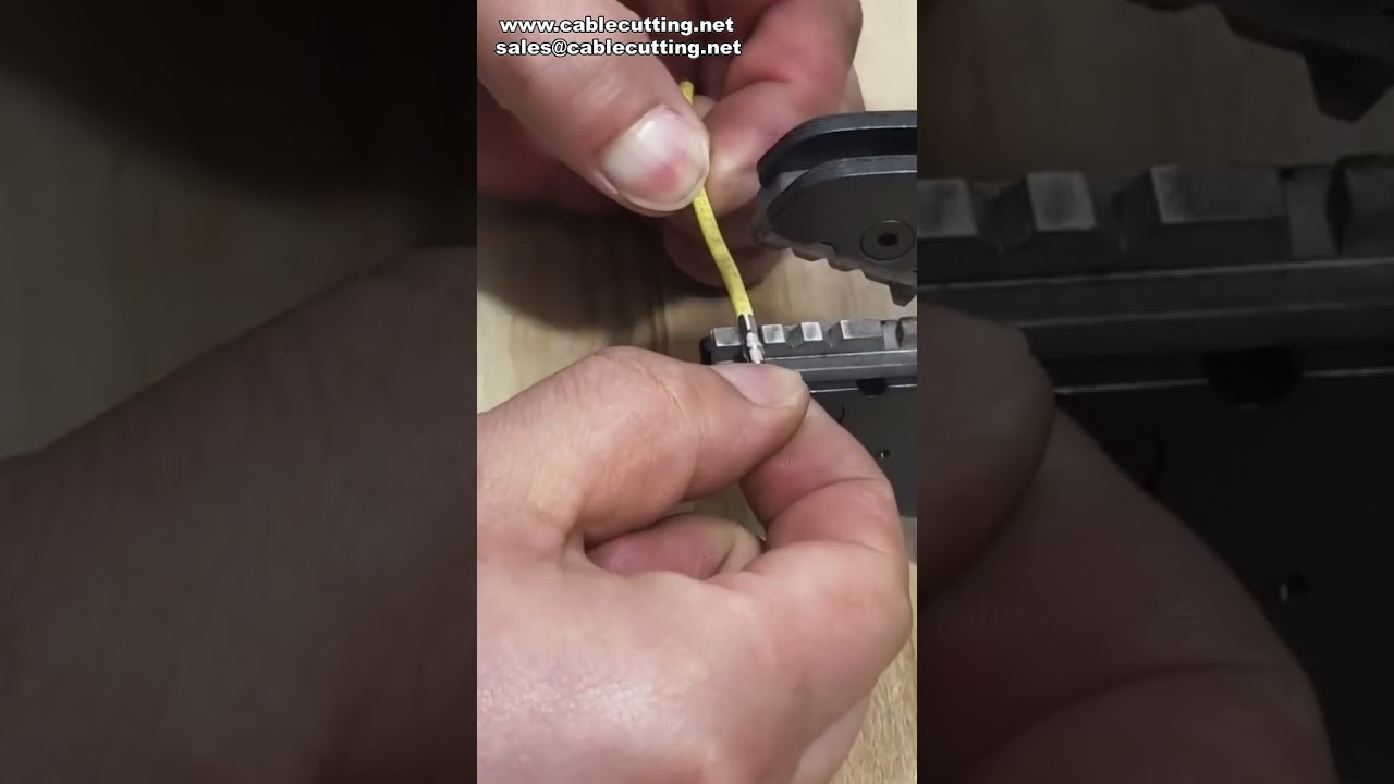 Pneumatic Wire Crimper for Precise Quadrangle Aviation Pin Crimping