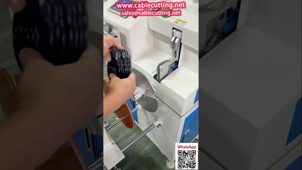 Patch Cord Rewinding Machine with Counter for Large and Small Coils