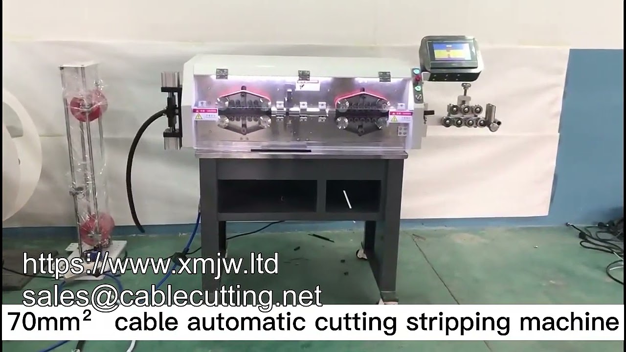 Fully Automatic Large Square Wire Cutting And Stripping Machine For 10-70-sqmm Wire