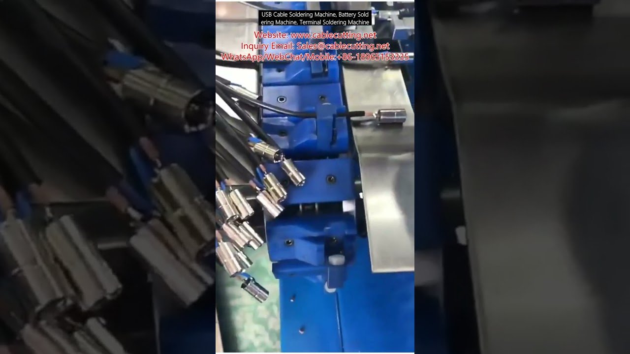 Automated USB, Battery & Terminal Wire Soldering Machine for Factory Automation