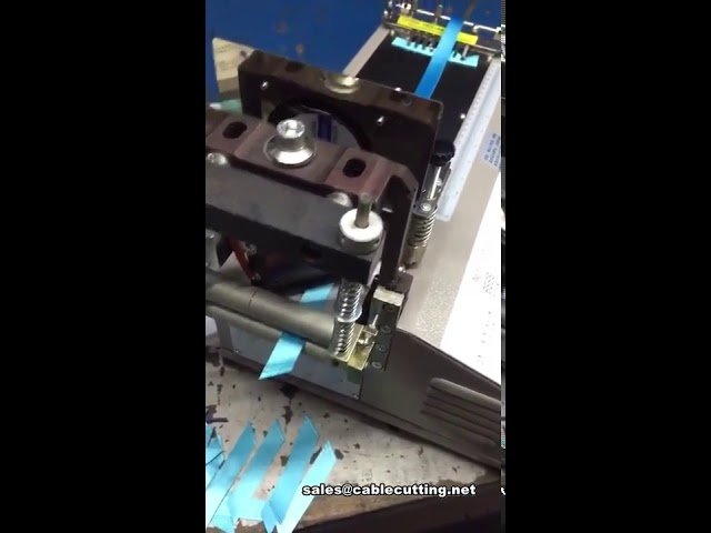 Automatic Ribbon Tape Cutting Machine with Bevel Angle Cutting