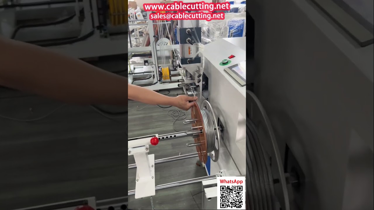 Automatic Steel Cable Counting, Coiling, Cutting, and Tying Machine