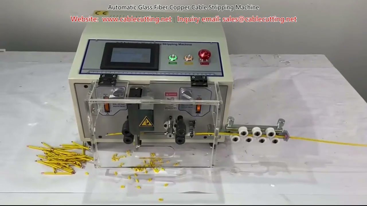Automatic Glass Fiber Copper Cable Stripping Machine for Industrial Automation